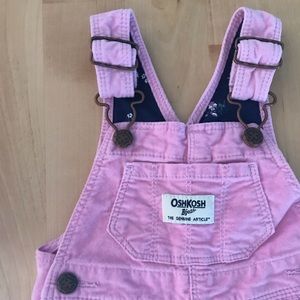 Pink velvet Oshkosh overalls